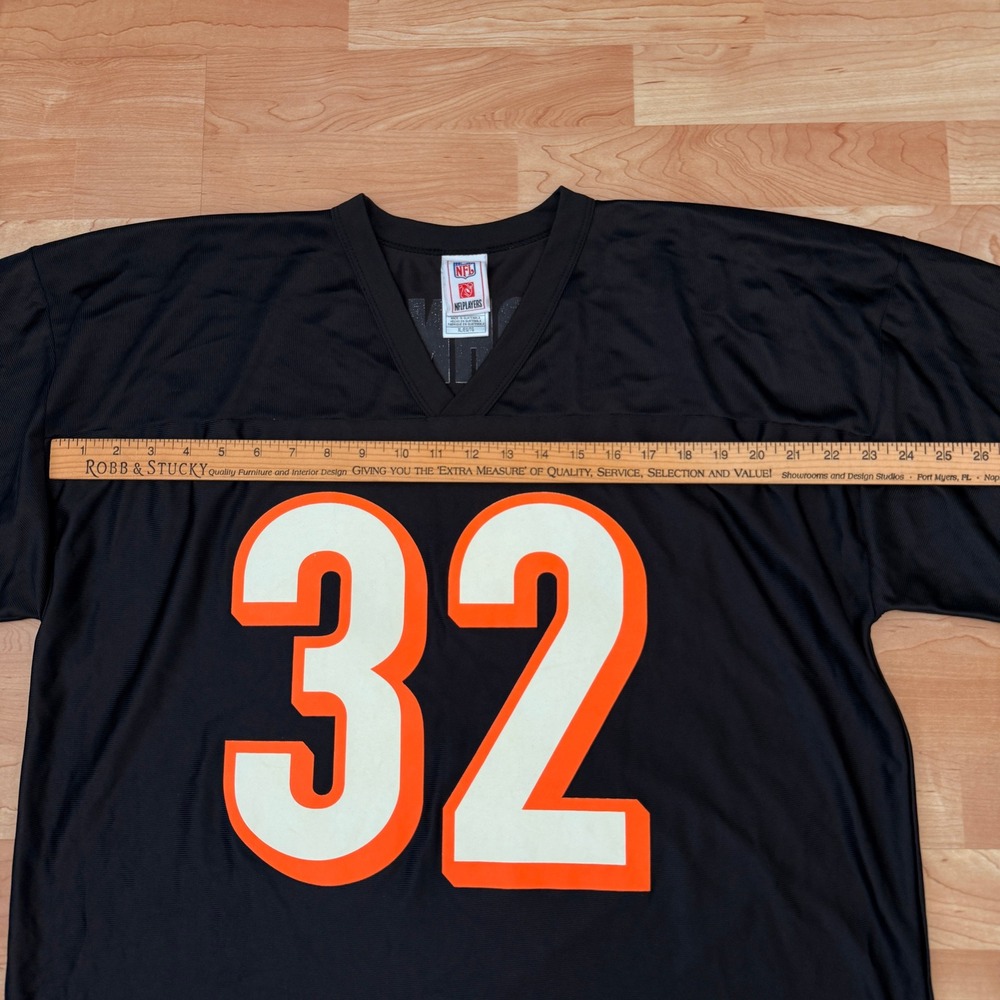 NFL Cincinnati Bengals Rudi Johnson 32 Jersey Mens XL Black Orange 7042A 07 - Picture 6 of 7